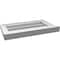 Ekena Millwork Vertical Surface Mount PVC Gable Vent: Functional, w/ 2"W x 2"P Brickmould Sill Frame, 20"W x 12"H GVPVE20X1203SF - alternate 4